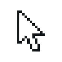 Pixelated Down Arrow Icon vector