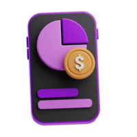 Mobile Financial Data Analytics Icon png