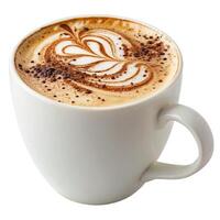 Cappuccino with Heart Latte Art photo