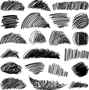 Abstract background texture of dynamic strokes. Hand-drawn sketchy lines form energetic patterns, adding movement and rhythm to modern and artistic graphic designs. vector