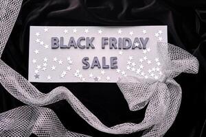 Abstract background with the inscription BLACK FRIDAY SALE. photo