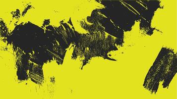 Abstract grunge texture with black brush strokes and chaotic pattern. Modern paint background illustration. vector
