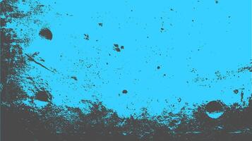 Cracked concrete wall texture with high-contrast grunge surface. Abstract blue and gray illustration. vector