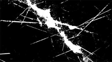 Abstract black and white grunge texture with scratches and rough lines. Chaotic pattern illustration. vector