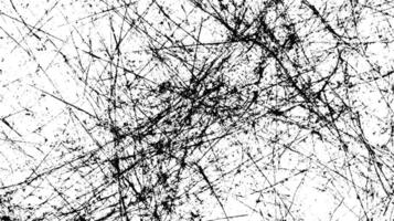 Abstract grunge texture with black and white scratches and noise. High-contrast illustration with rough lines and distressed pattern. vector