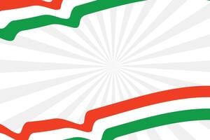Saint Stephens Day Banner with Hungarian Flag and Starburst Background vector