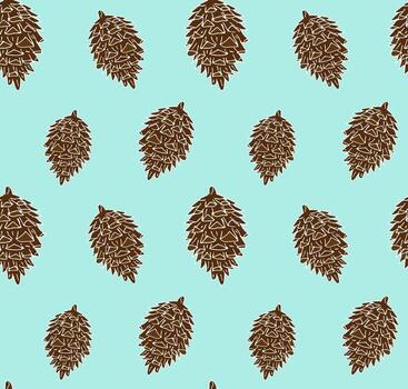 Seamless pattern of hand drawn doodle sketch cone isolated on background vector