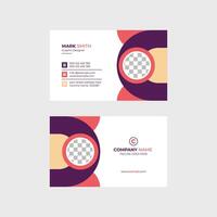 Graphic designer business card example vector