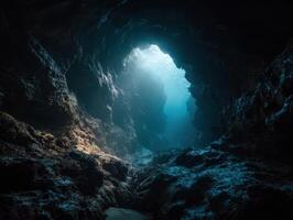 The Deep Mystery Of An Underwater Cave photo