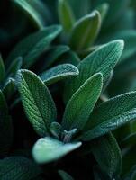 The Earthy Wisdom Of The Garden In Sage Leaves photo