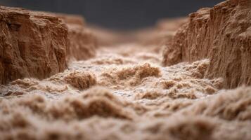 The Force of a Flash Flood Etching a Canyon photo
