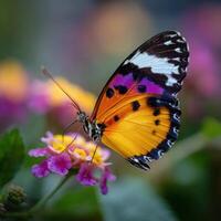 The Fragile Beauty Of A Vibrant Tropical Butterfly photo