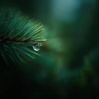 The Little Pledge Held in a Dewdrop on a Pine photo
