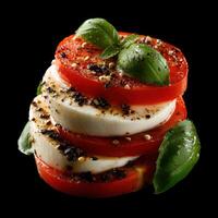 A Fresh Italian Caprese Salad Presentation photo
