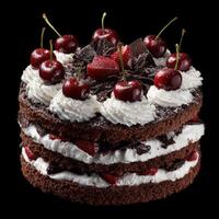 A Decadent Slice Of Classic Black Forest Cake photo