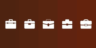 Brifcase icon set, briefcase, business, bag, office, work, illustration, design, , background, isolated, professional vector