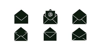 Opened Message envelope icon collection. Envelope icon, Mail icon for web, computer and mobile app vector