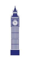 Big Ben clock tower silhouette, big ben clock tower silhouette vector