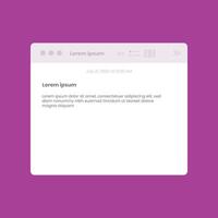 Design Concept Notes on the computer. PC, Laptop. Stock Illustration vector