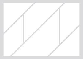 Photo collage template, empty mockup for photo montage. stock illustration vector