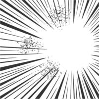 Explosion Burst Effect in Comic Book Style vector