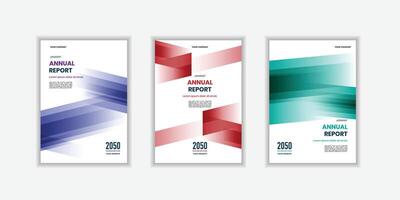 Professional Modern folding ribbon theme book cover template in. A4 size book cover template for annual report, magazine vector