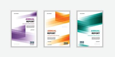 Professional Modern folding ribbon theme book cover template in. A4 size book cover template for annual report, magazine, booklet, proposal, portfolio vector