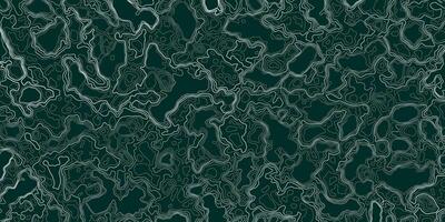 Abstract green contour pattern highlighting fluid shapes and organic forms in a seamless design vector