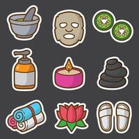 set of spa good for sticker, badge, element design, icon, print design, etc vector