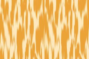 Ikat-inspired seamless textile texture in warm orange and cream tones. vector