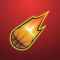 Digital Asset for Basketball Logo Template and Sticker. vector