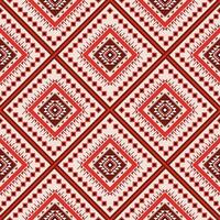 Red and white geometric pattern design vector