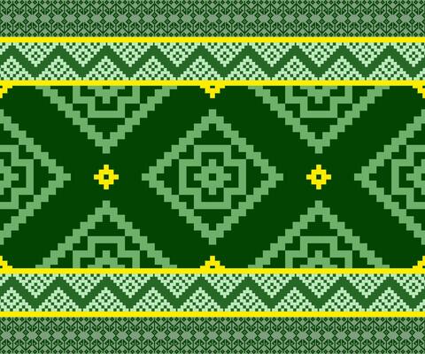 Abstract dark green ethnic art .Seamless pattern in tribal,folk embroidery,and Native American style. Aztec geometric art ornament print.Design for carpet,cover.Wallpaper,wrapping,fabric,clothing.