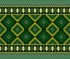 Abstract green ethnic art .Seamless pattern in tribal,folk embroidery,and Native American style. Aztec geometric art ornament print.Design for carpet,cover.Wallpaper,wrapping,fabric ,clothing. vector