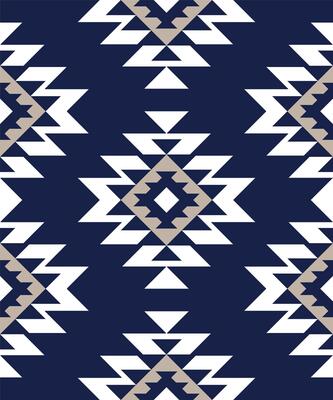Dark blue ethnic art .Seamless pattern in tribal,folk embroidery,and Native American style. Aztec geometric art ornament print.Design for carpet,cover.Wallpaper,wrapping,fabric,clothing.