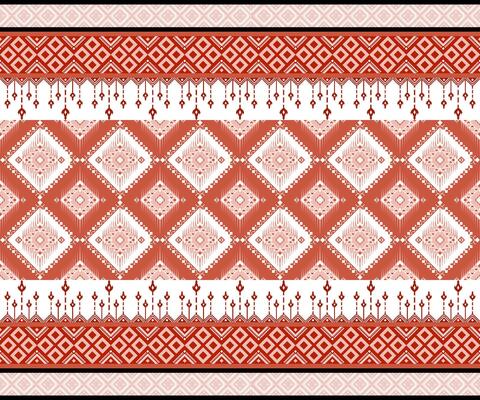 Abstract red ethnic art .Seamless pattern in tribal,folk embroidery,and Native American style. Aztec geometric art ornament print.Design for carpet,cover.Wallpaper,wrapping,fabric,clothing.