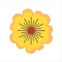 Spring Bright Yellow Flower Bloom vector