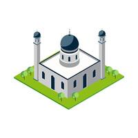 Isometric View of Mosque for posters banners and educational resources vector