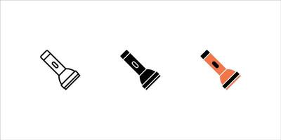 Flashlight design icons. Flashlight icon, Ilustration vector