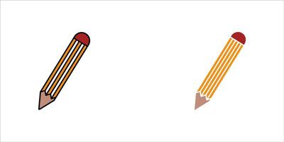 Set of pencil icons. Suitable for mobile interface and web design projects. format vector