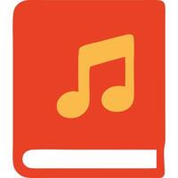 red music book vector
