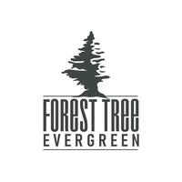 tree silhouette concept children playground logo natural tree concept as a playground and green forest tree nature as a product brand or poster illustration template vector