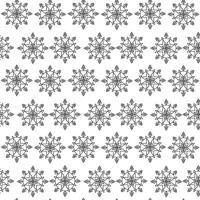 Seamless Geometric Floral Mandala Pattern Black Line Art Decorative Background Design. vector