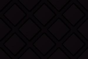 3D black square plate seamless pattern horizontal background graphic illustration. vector