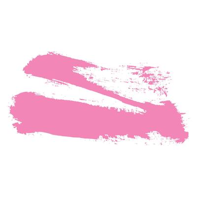 Pink Hand Drawn Grunge Ink Brush Stroke. Creative abstract paintbrush line with rough edges. Stain for backdrops. Freehand doodle line perfect for highlight text