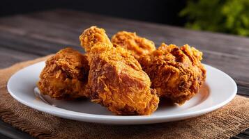 Fresh crispy chicken photo, Chicken fried image photo