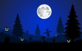 Flat background Halloween celebration. vector