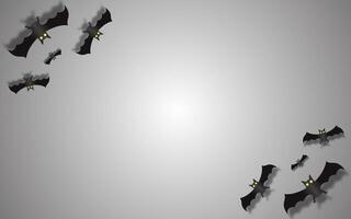 halloween concept flying bats on background. vector
