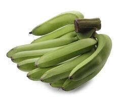 Raw banana isolated on a white background photo