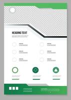 Design template for poster flyer brochure cover. Graphic design layout vector